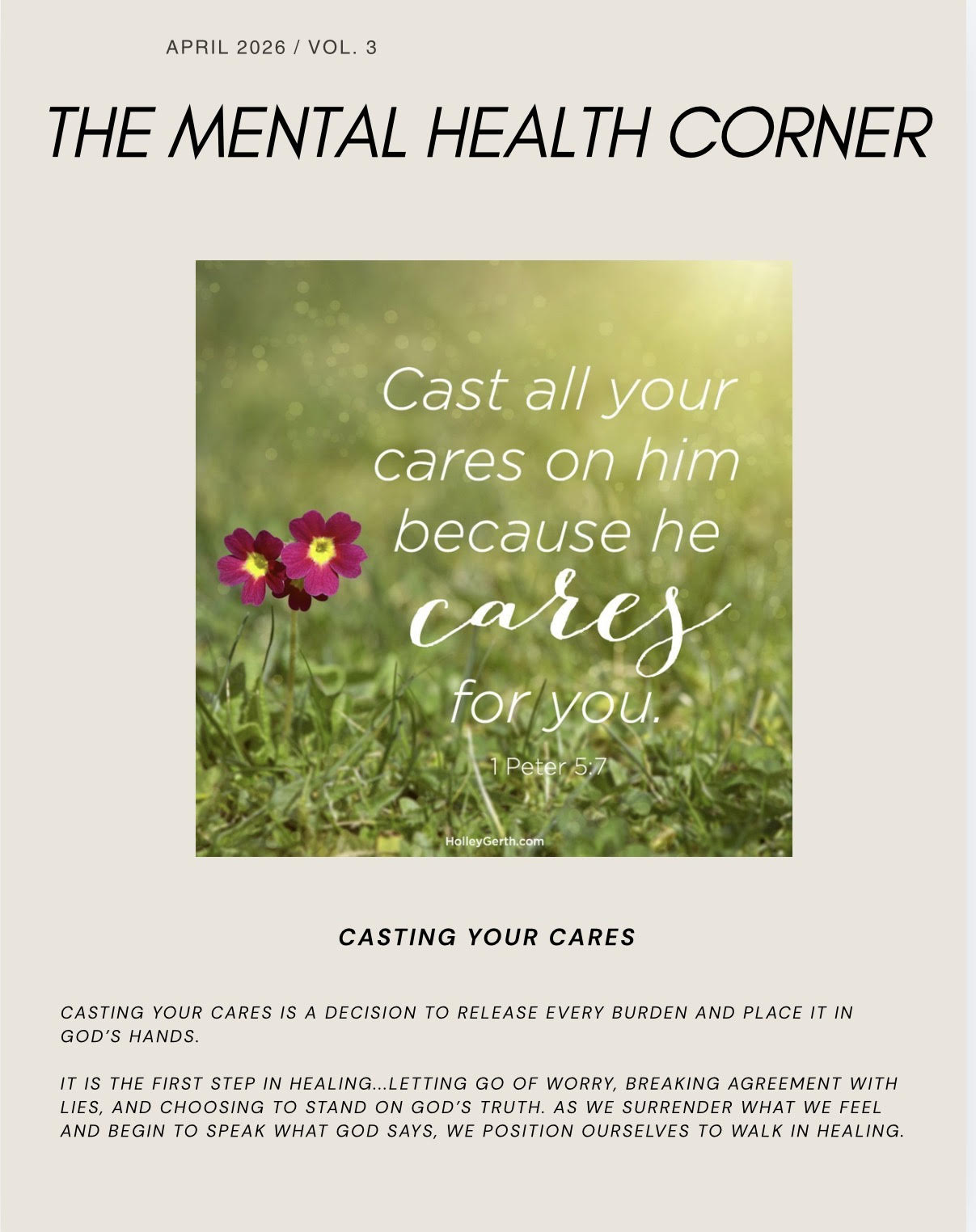 The Mental Health Corner - April 2026 Newsletter